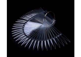 Nails Tip Clear Sample - Pointed 40pcs